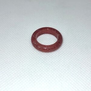 Strawberry Quartz Bangle Ring